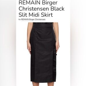 NWT REMAIN Birger Christensen Midi Skirt